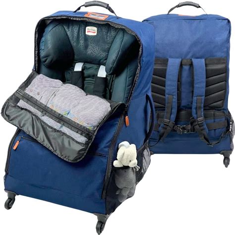 rolling car seat travel bag